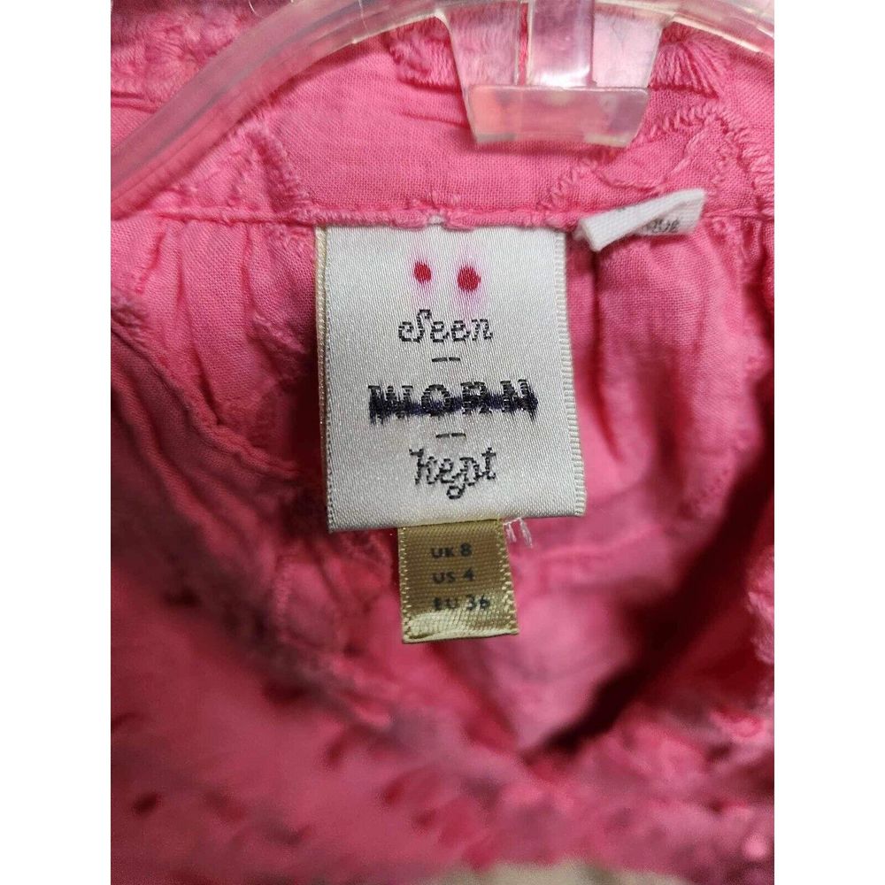 Anthropologie Seen Kept Worn Jeanette Blouse In Pink Size 4.A38 - Picture 7 of 7